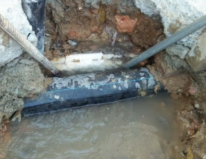 定海测漏水之水管漏水